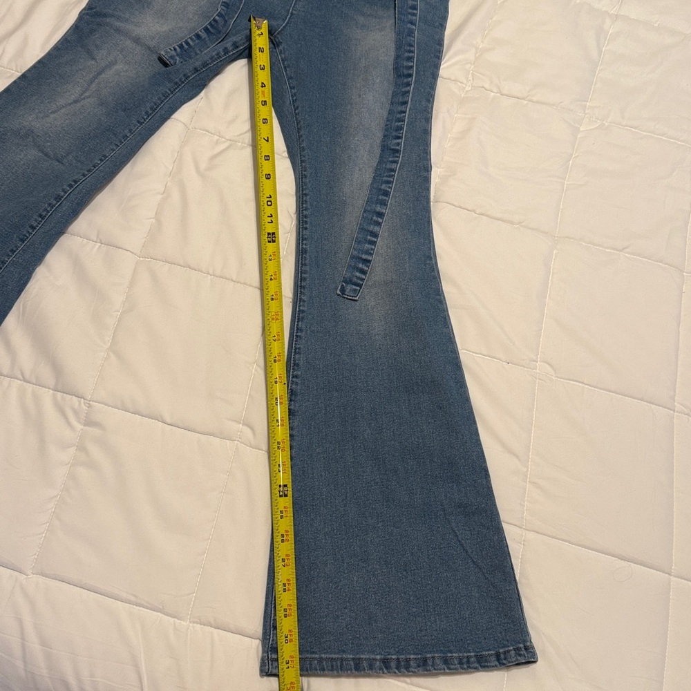 Blue Denim Jumpsuit with Button Details - Picture 3 of 3